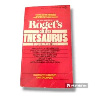 Rogets College Thesaurus 1985 Paperback New American Library